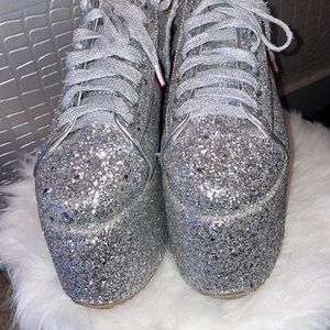Sparkly platform sneakers